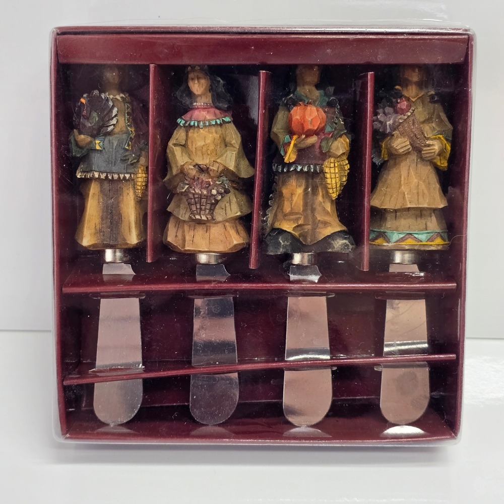 Ganz‎ Cheese Spreader Set Harvest Native American Style Rustic